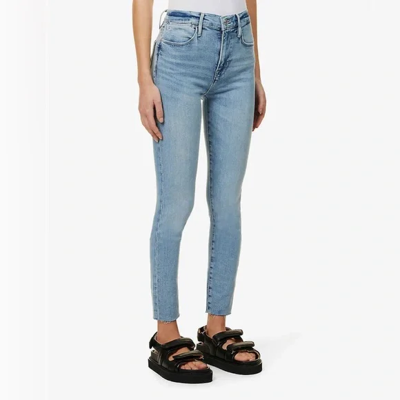 Frame jeans Le High Skinny‎ Faded-Wash Skinny High-Rise Stretch-Denim size 25