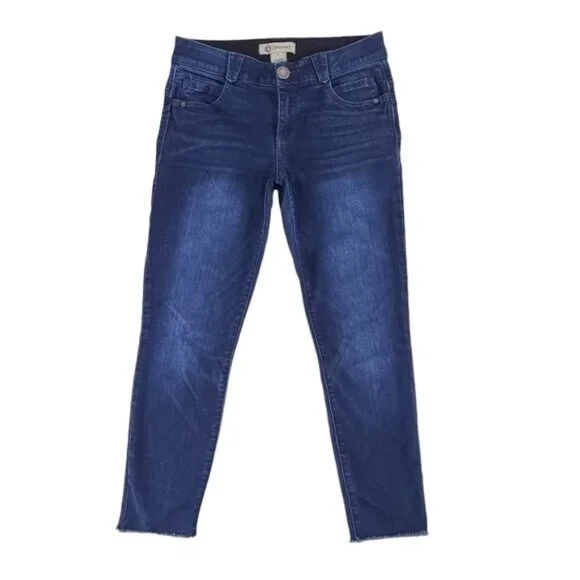 Democracy Ab Solution Slimming Skinny Jeans Size 6 Raw Hem
