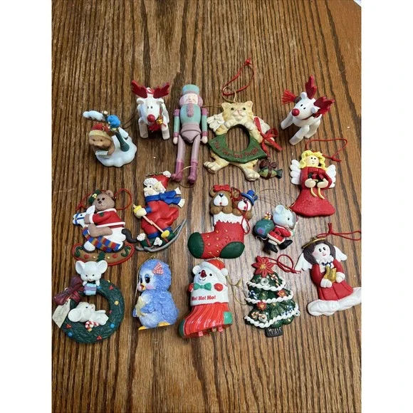 Lot of 15 Miscellaneous Christmas Ornaments Let Your Light Shine‎ Owl