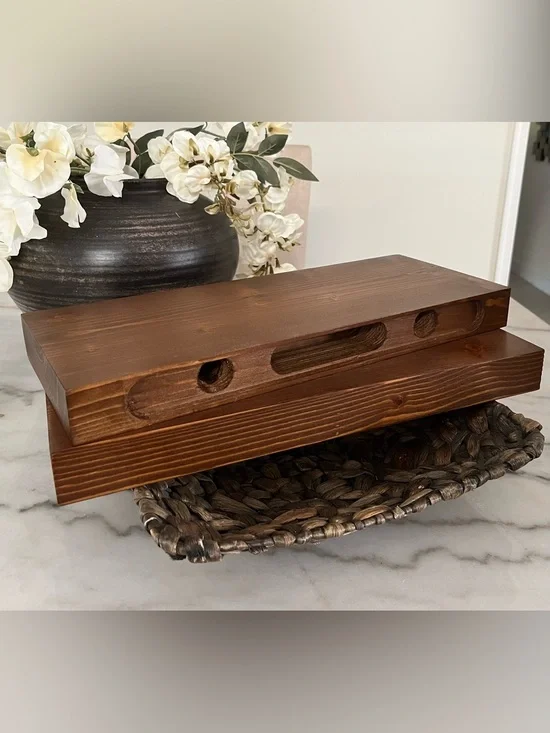 Walnut Wooden Floating Shelves-Like New!