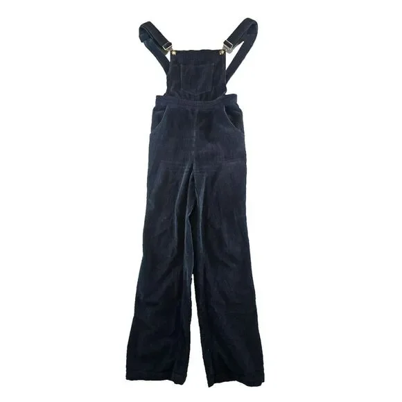 Reformation‎ Rodeo Women's Overalls Indigo Corduroy Womens Size 4 Blue Hipster