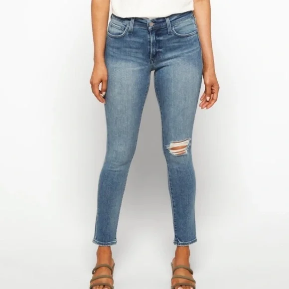 Joe's Midrise Slim Jeans Distressing​​​