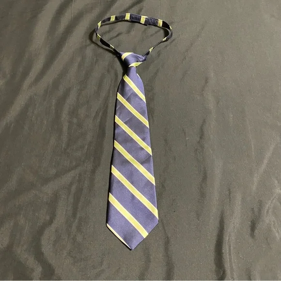 Gymboree Toddler Boy Navy and Green Tie with Velcro