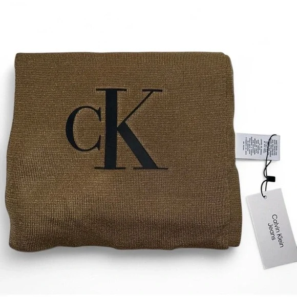 Calvin‎ Klein Jeans Winter Accessories Scarf Copper Brown
