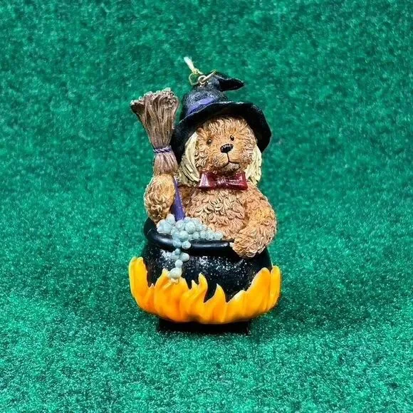 Dan Dee Halloween Witch Bear‎ Figurine Tree Ornament Resin Cauldron