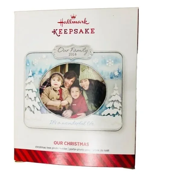 2014 Our Family Hallmark Ornament Picture Holder