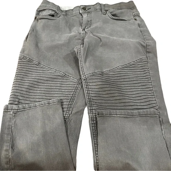 Easel gray size L stretch jeans with detailed stitching