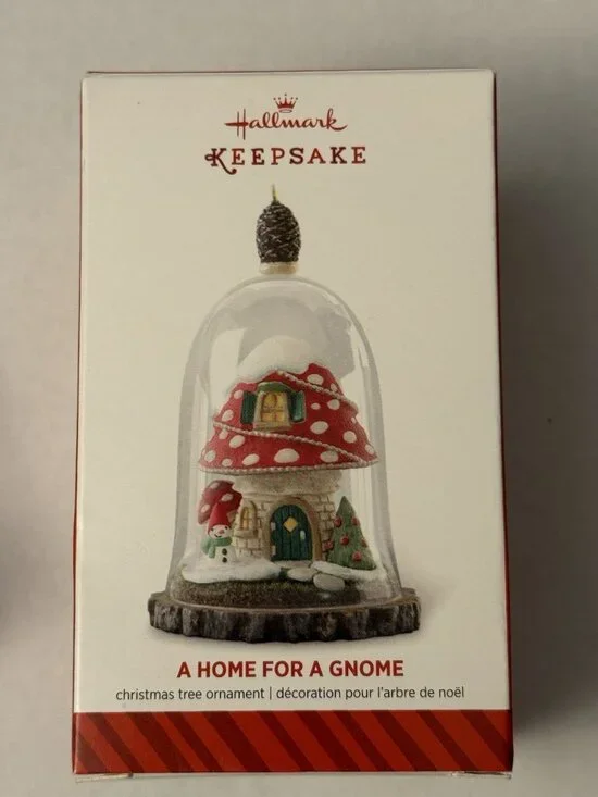 2014 Hallmark Christmas Ornament A Home for a Gnome Mushroom House Dome MM25