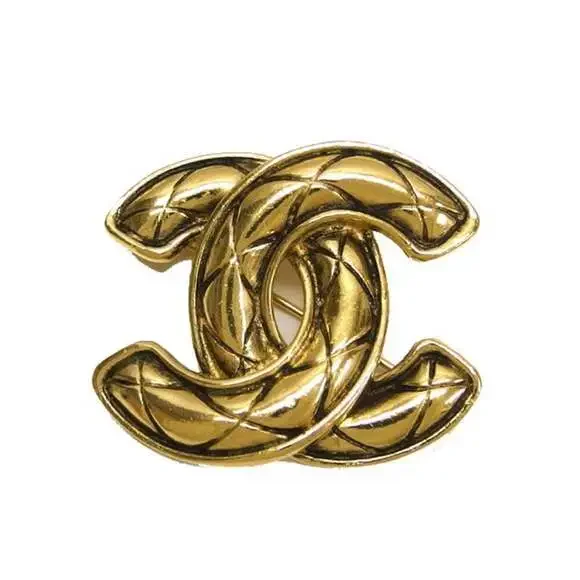 CHANEL Gold Brooch