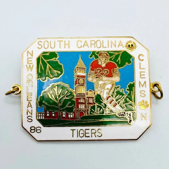 NOS‎ 1986 South Carolina Clemson Tigers New Orleans PInback Lions Club #2