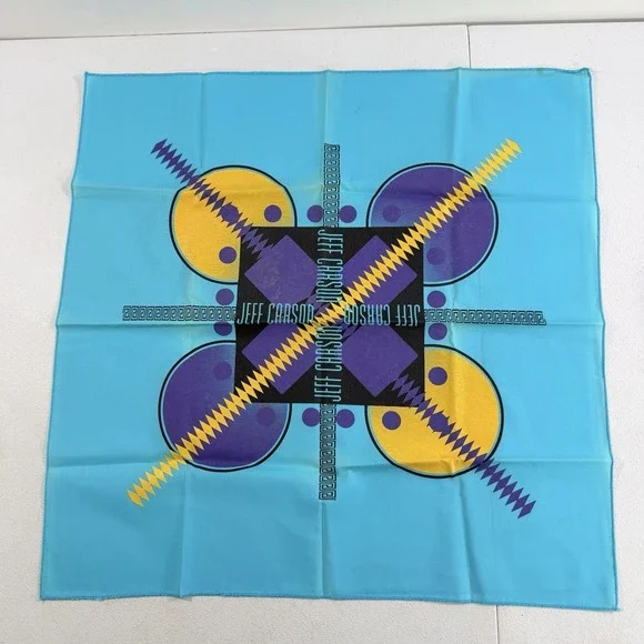Vintage Jeff Carson Country Music Bandana Scarf Handkerchief 22