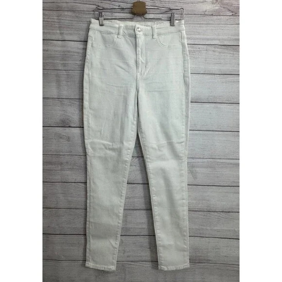 American Eagle Next level stretch white highest rise jegging Size 10 Regular