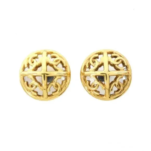 CHANEL Gold Earrings