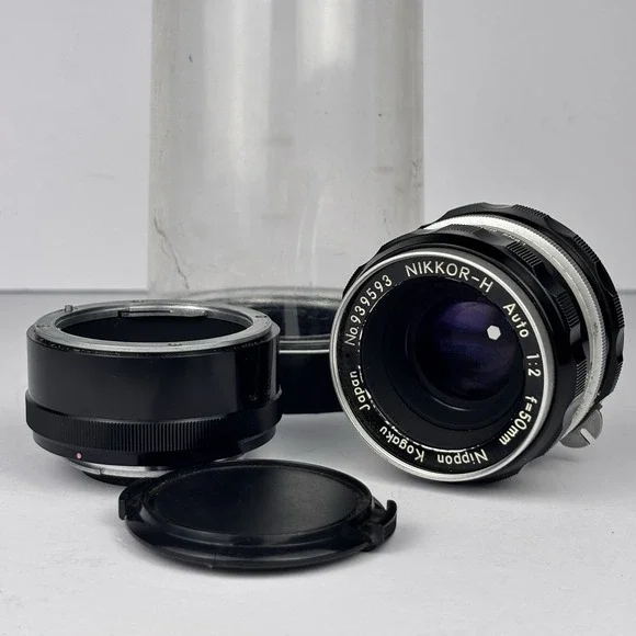 Nikon‎ Nippon Kogaku NIKKOR-H Auto 50mm f/2 Lens Nikon F Mount W/ Extension Tube