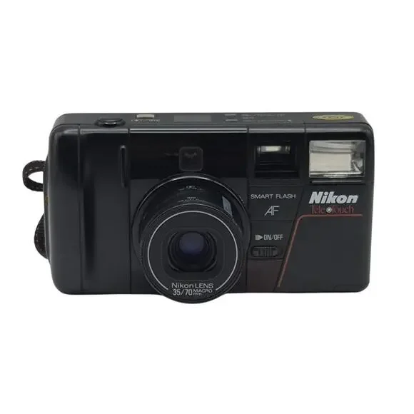 Nikon Tele Touch AF 35/70mm Macro Film Camera Smart Flash Tested Works