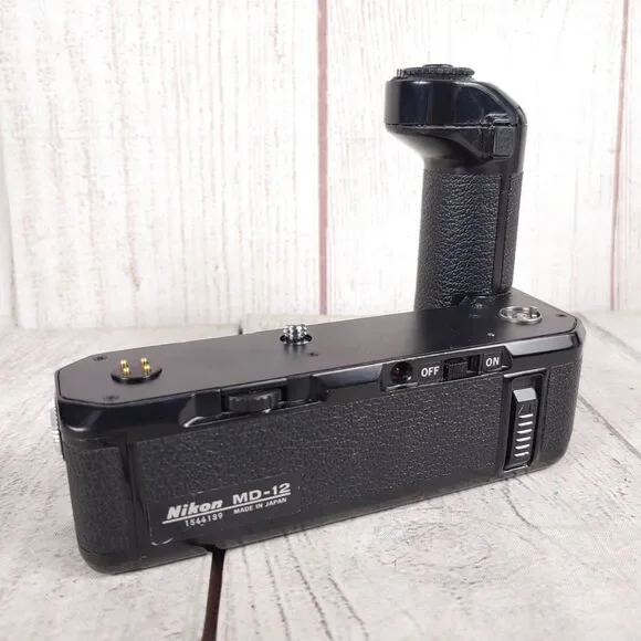 CLEAN Tested Nikon MD-12 Motor drive For FA FE FE2 FM FM2 FM3A SLR Rewind JAPAN