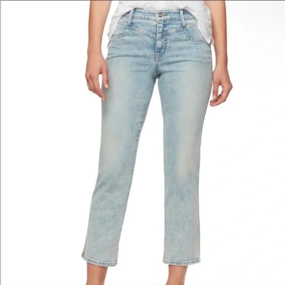 25 /‎ 0 Sanctuary / Denim Modern straight crop High rise light wash denim jeans