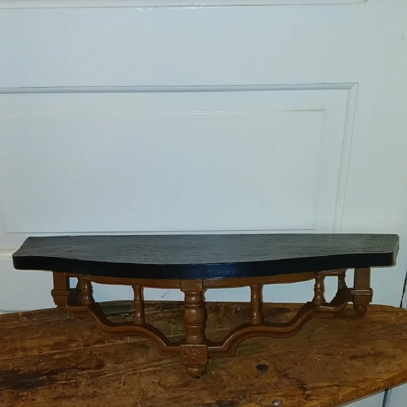Home Interiors Brown and Black Display Shelves