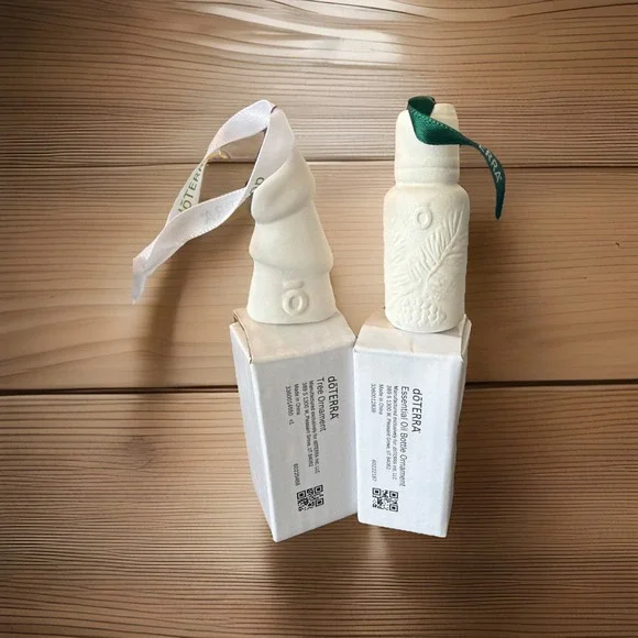 doTERRA Tree And Essential Oil Bottle‎ Ornaments New In Boxes
