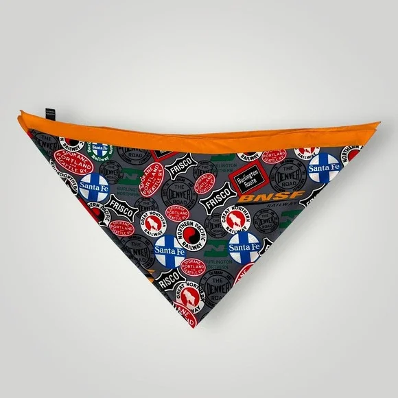 Silk Scarf Railroad Logos 30