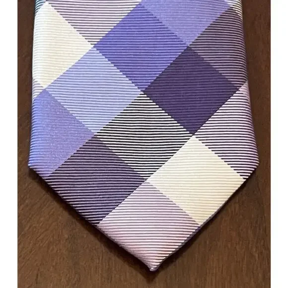 Nordstrom Kids Purple 100% Silk Men’s Neck Tie Made In China