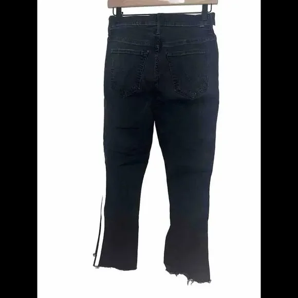 Mother Denim Size 27 The Insider Crop Step Fray - Guilty Racer