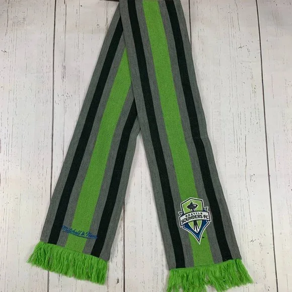Seattle Sounders FC MLS Mitchell & Ness Green Scarves & Wraps‎ New