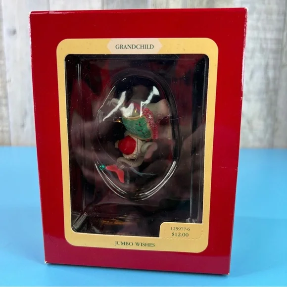 Heirloom Collection Carlton Cards “Jumbo Wishes” Grandchild Elephant