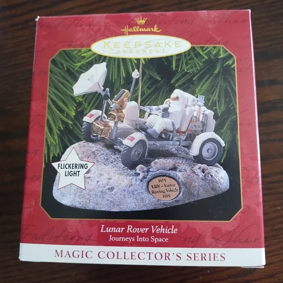 1999 Hallmark‎ Keepsake 1971 Lunar Rover Vehicle Ornament Lights Up