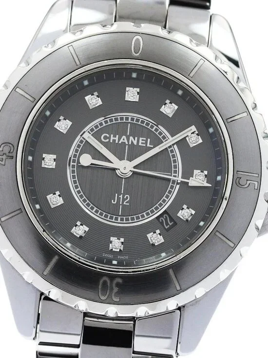 CHANEL J12 chromatic 33mm H3241 12P diamond gray Dial Quartz Ladies Watch_958259