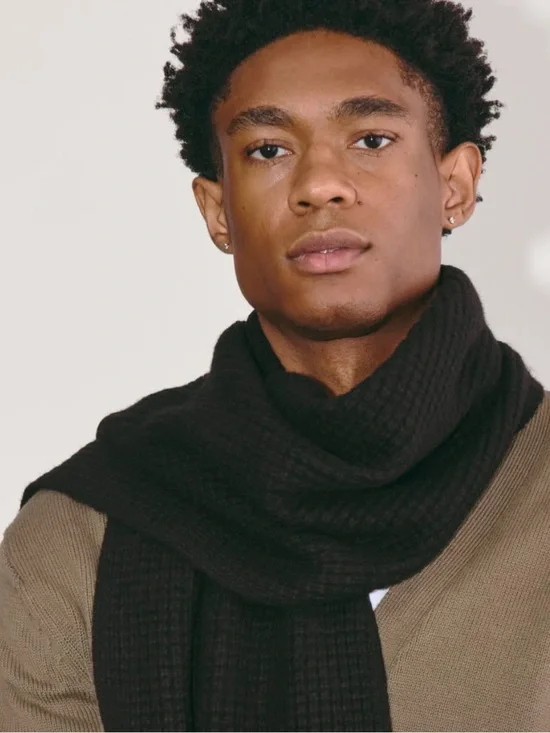 EVERLANE NWT THE WAFFLE SCARF WOOL