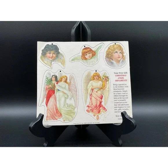 Christmas‎ Angel Ornament Sheet – Vintage Victorian Die-Cut Cherubs Ephemera