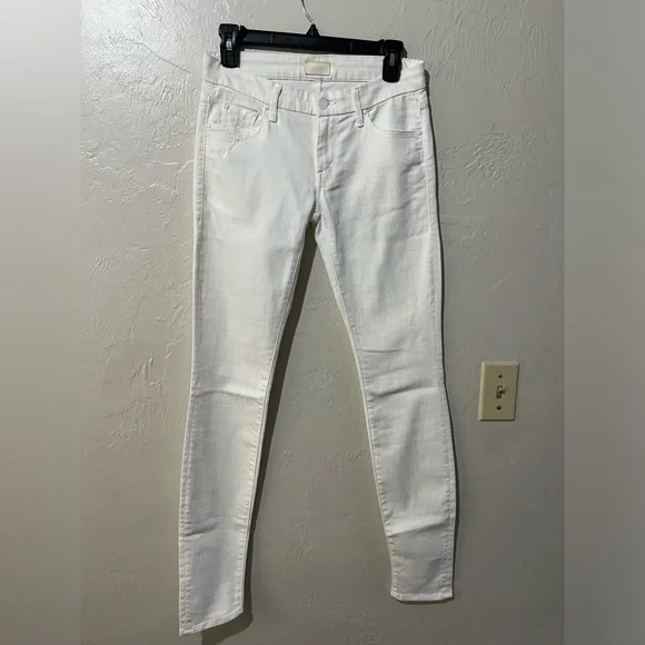 Mother White Skinny Jeans