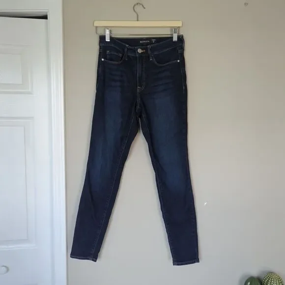 Athleta Sculptek Ultra Skinny Jeans Size 6 Stretch Mid Rise