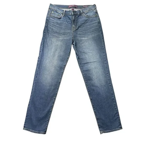 Gloria Vanderbilt Womens 6 Boyfriend Jeans Blue Medium Wash Denim EUC