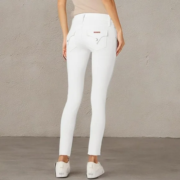 HUDSON Women's Collin Mid Rise Straight Crop Jeans