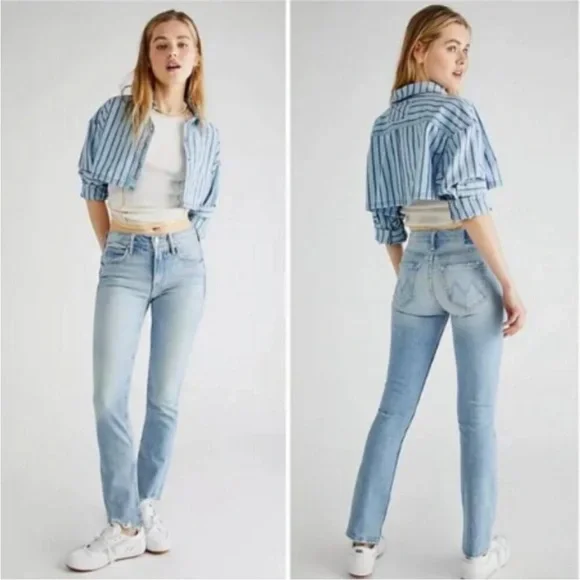 Mother Superior Denim The Flirt Fray I Confess Jeans Size 30 Straight Casual
