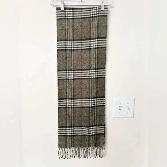 Black Brown 1826 Plaid Scarf