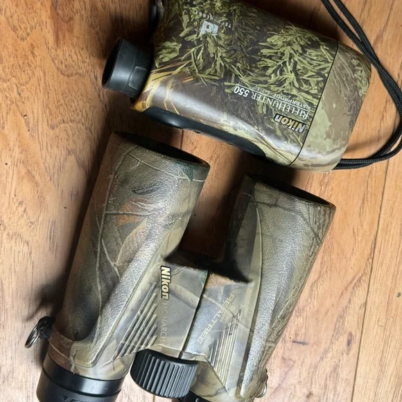 Nikon Camo Binoculars and Rangefinder Set - Realtree bino wildlife hunting hunt
