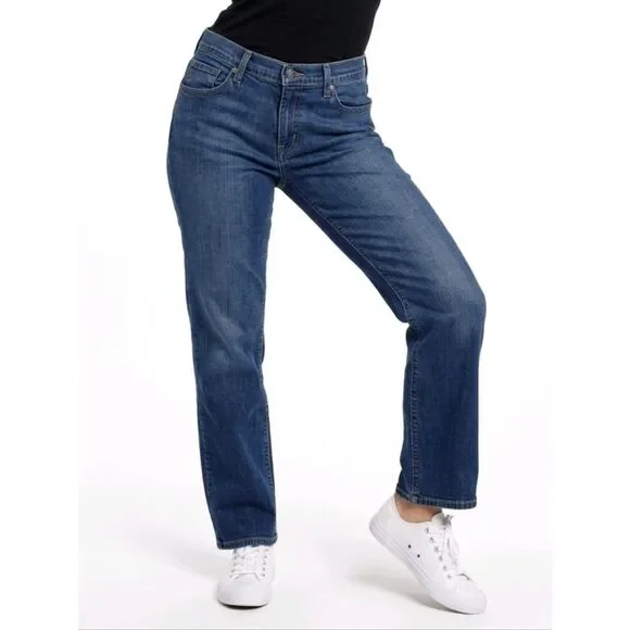 Levi's Dark Wash Relaxed 550 Boot Cut Denim Blue Jeans Size 12L