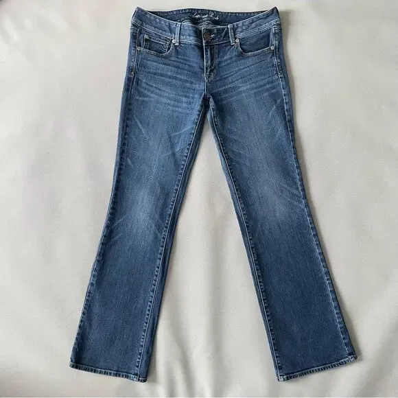 American Eagle Slim Boot Denim Boot Cut Jeans Women’s Size 12 Long