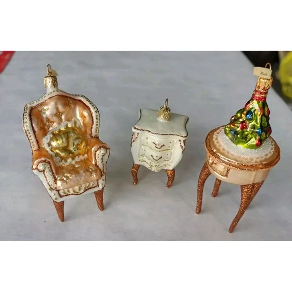 Polish Glass Christmas Ornament hand painted 