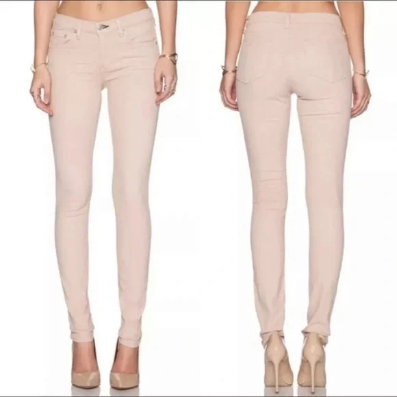 Rag & Bone pink skinny jeans
