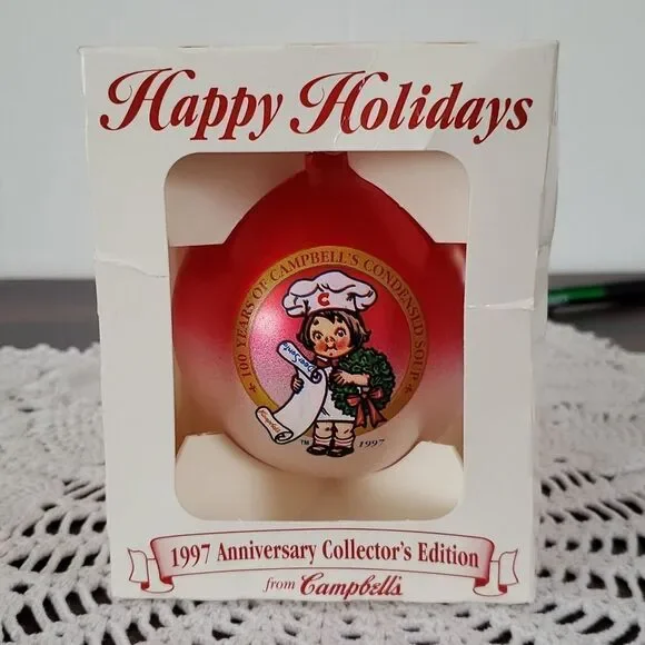Vintage 1997 Campbell Kids 100th Anniversary Collector's Edition Ornament