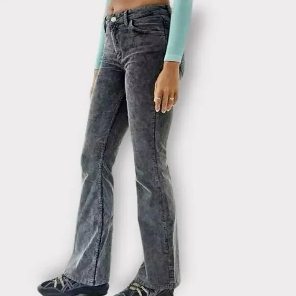 BDG for Urban Outfitters Gray Corduroy High-Rise Mom Jeans - Womens 27