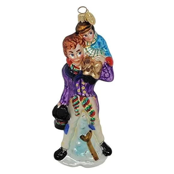 Vintage 2000 Christopher Radko Bob Cratchit Tiny Tim A Christmas Carol In Box‎