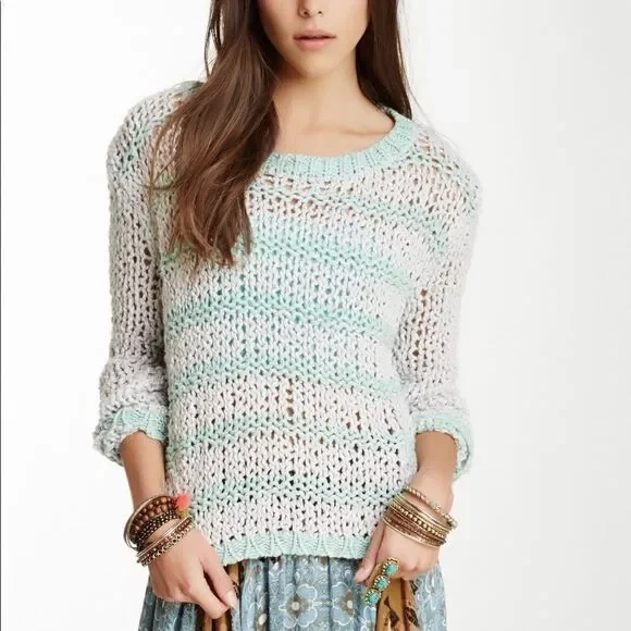 Free People Crochet Sweater