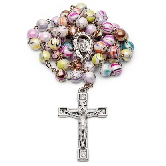 Multicolor Catholic Rosary in 0,31
