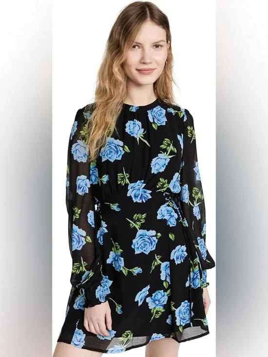 Free People Samantha Lace Up Mini Dress