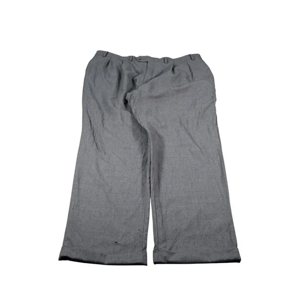 Lauren Ralph Lauren Pants Mens 42x30 Gray Dress Pants Pleated Cuffed Classic
